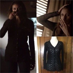 Anthropologie Rosie Neira Black Cardigan